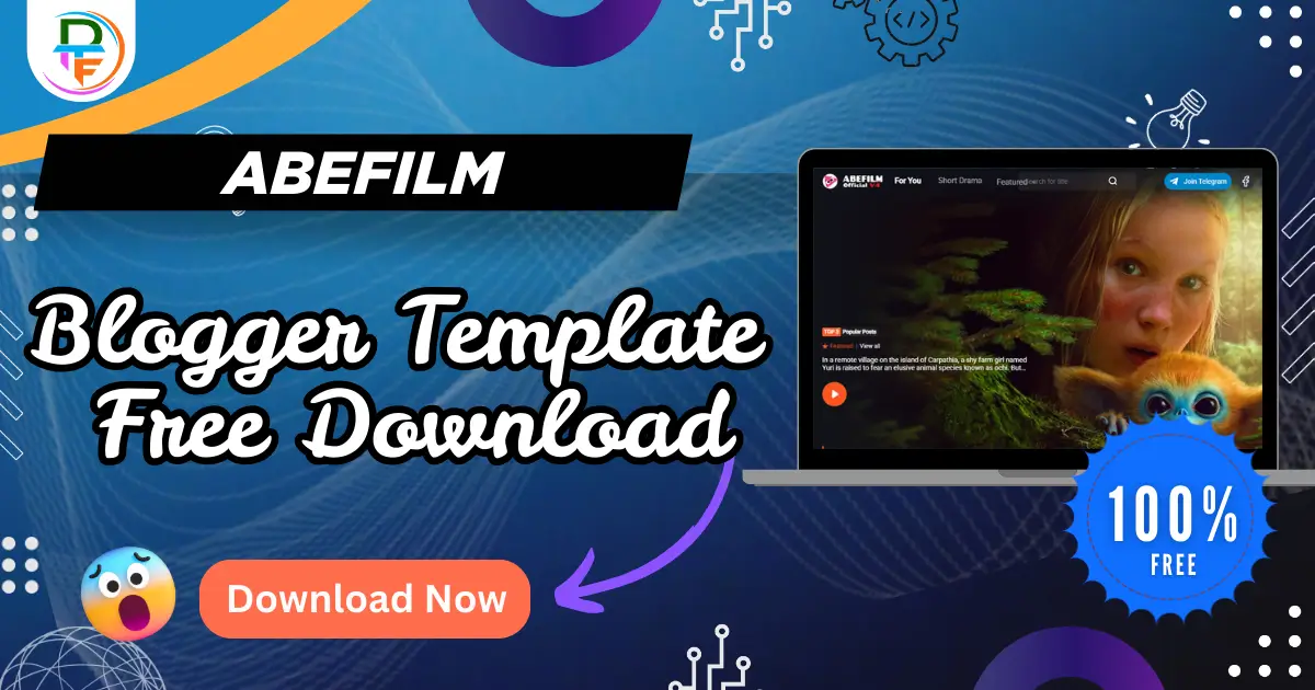 AbeFilm Premium Blogger template free download 2026 movie blogger theme