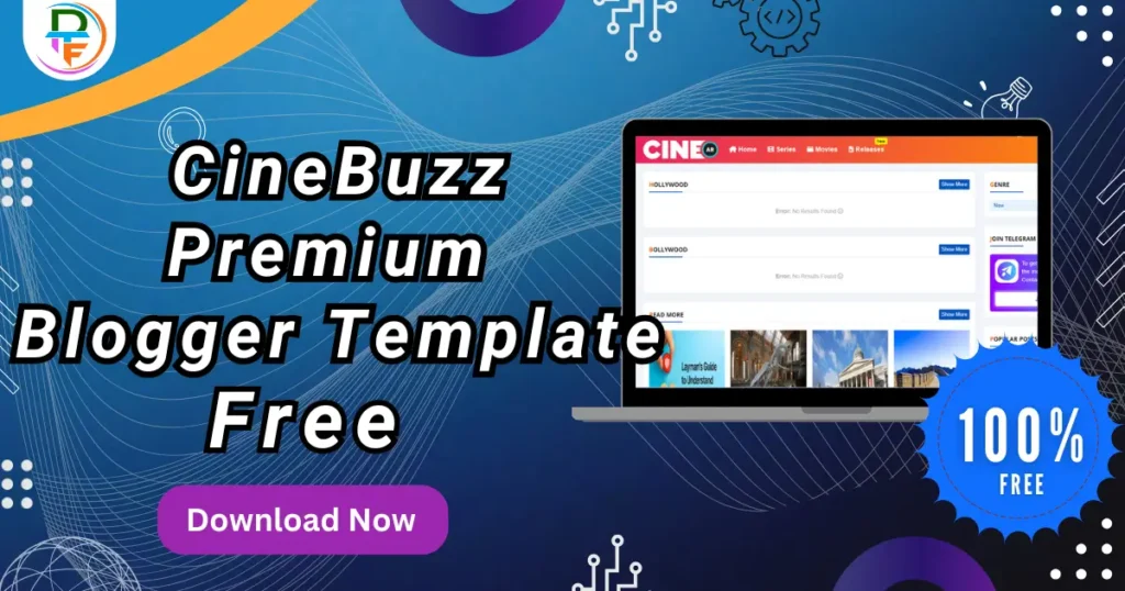CineBuzz Movie Premium Blogger Template Free Download