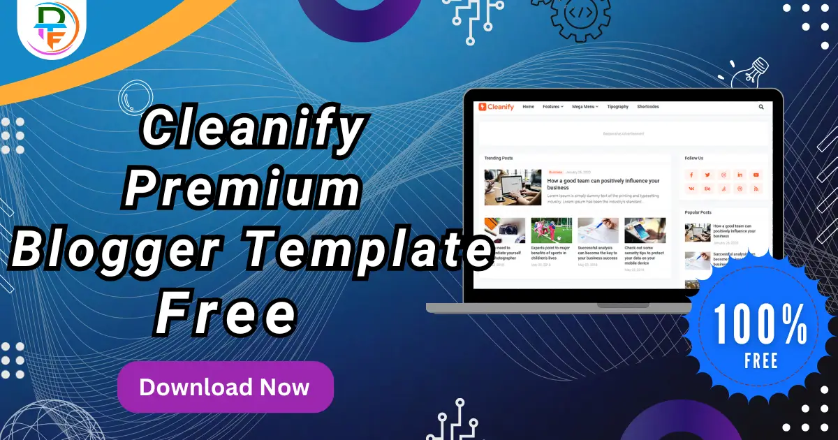 Download Cleanify Premium Blogger Template Free