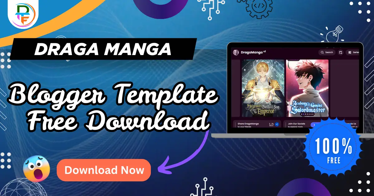 DragaManga Premium Blogger template free download 2026 manga blogger theme