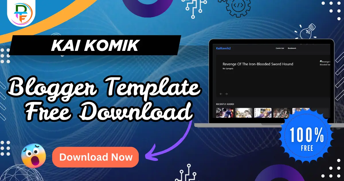 Kai Komik Premium Blogger template free download 2026 manga blogger theme