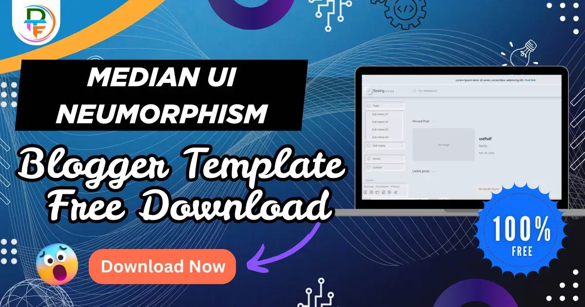 Median UI Neumorphism Premium Blogger template free download