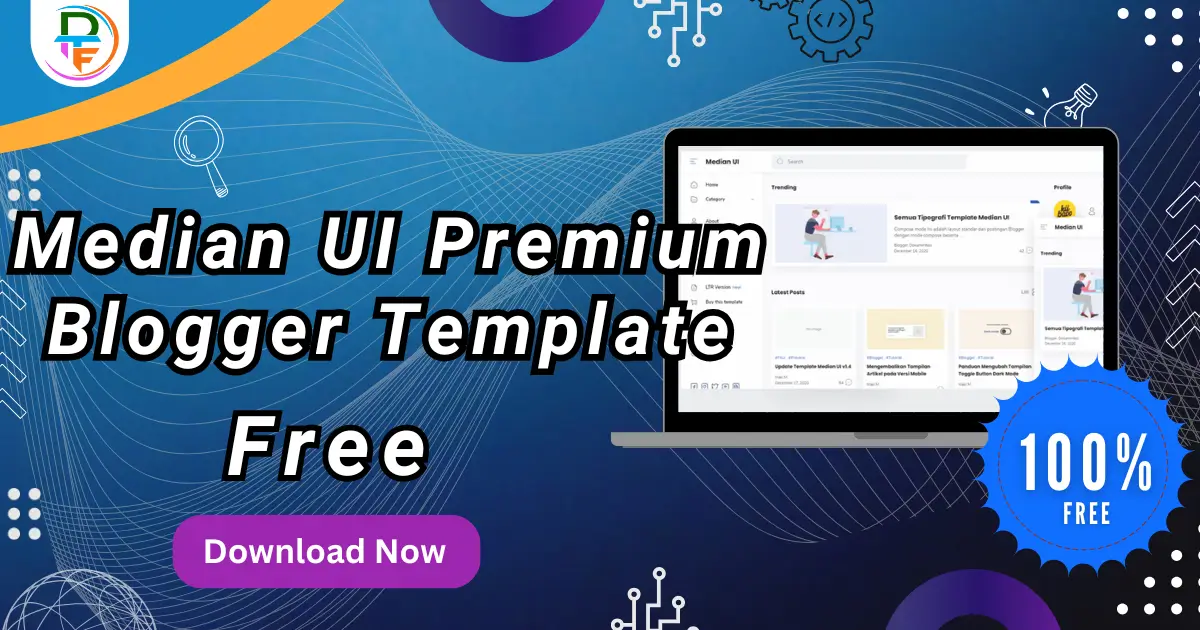 Median UI Premium Blogger template free download 2026 responsive blogger theme