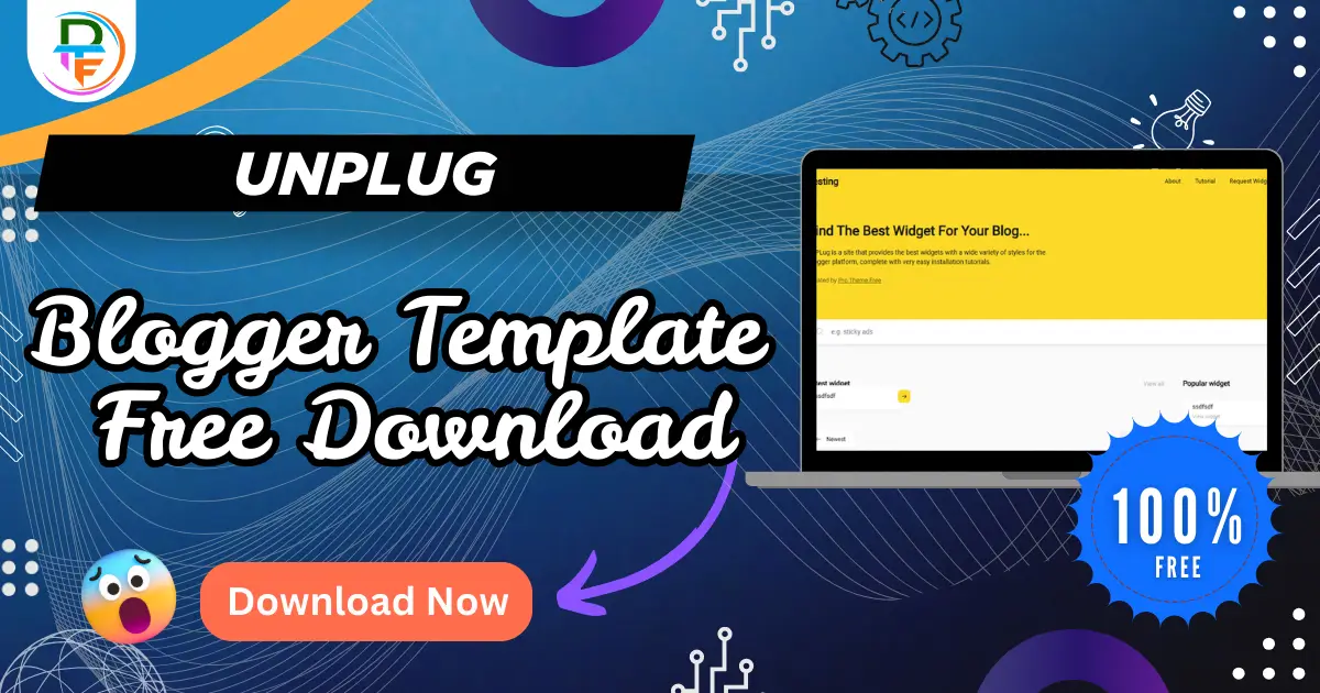 unPlug Premium Blogger template free download 2026 responsive blogger theme