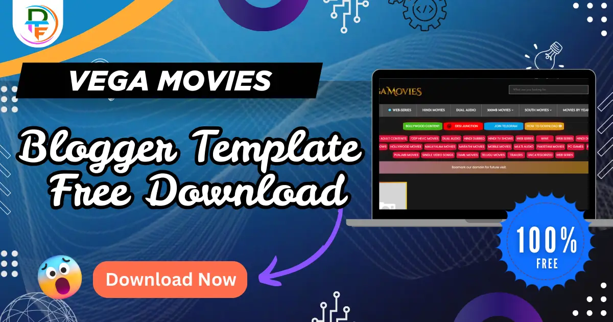 VegaMovies Premium Blogger Template Free Download 2026 Movie Site Theme